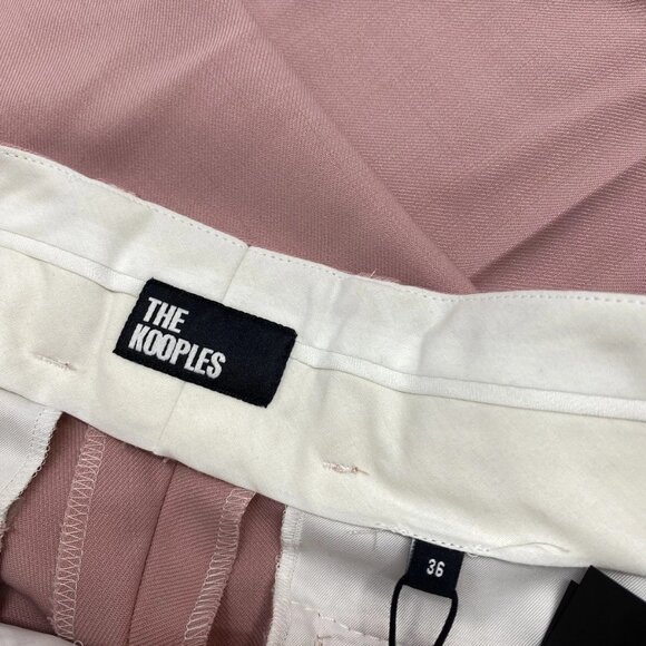 NEW THE KOOPLES Women’s Wool-Blend Suit Trousers Pink Size 29 x 32 (TG 36) - Picture 2 of 12